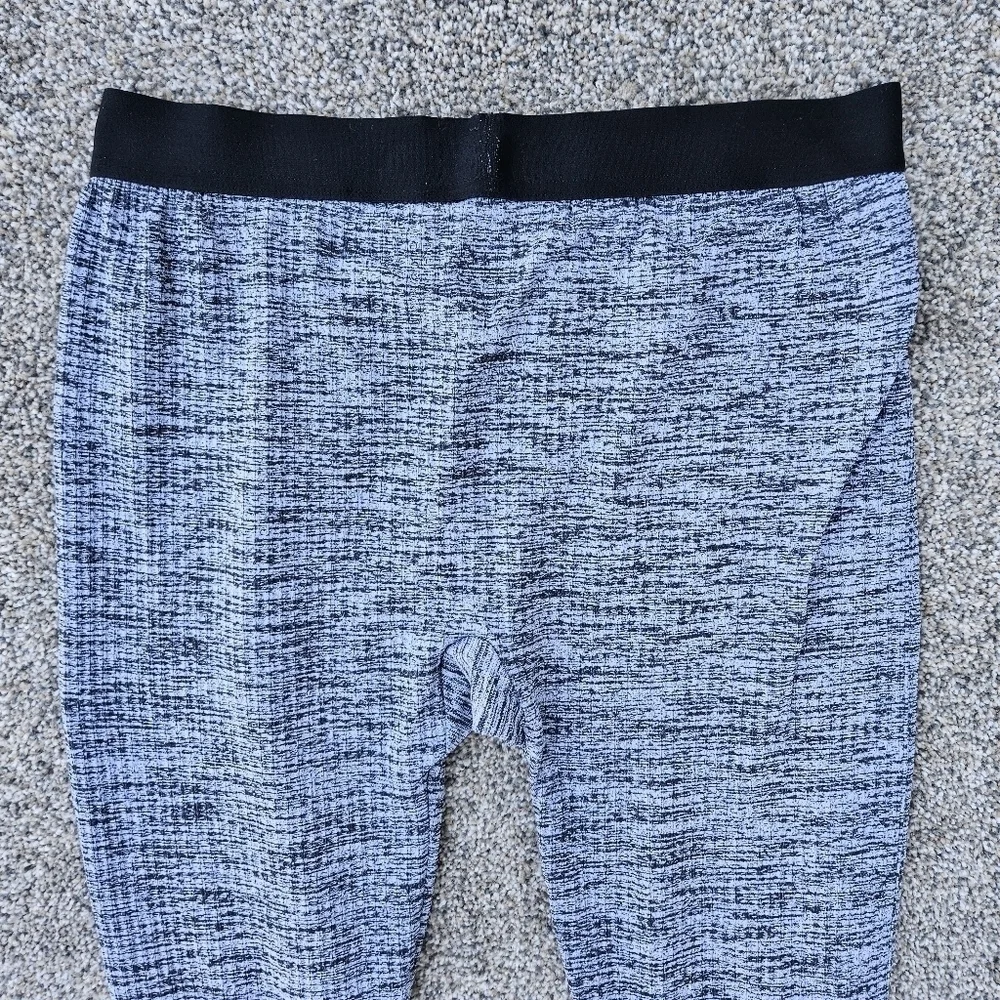 Nike Pro Leggings Purple Gray Athletic Training Workout Pants Women's Size XL
